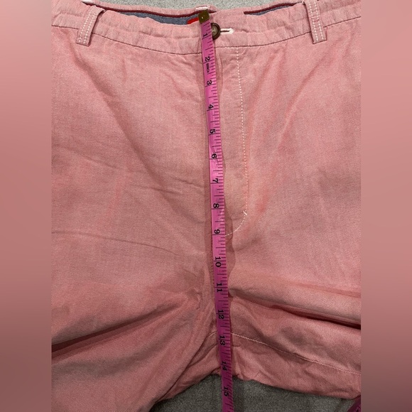 [38] IZOD Shorts Mens 38 Pink 10 Inch Inseam Flat Front Golf Outdoor Preppy - Picture 3 of 6